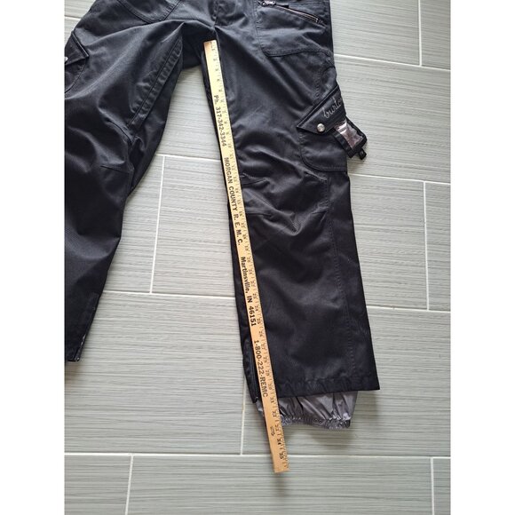 Burton Women's Medium Black Cargo Ski Snowboard Pants Waterproof Adjustable - Picture 8 of 11